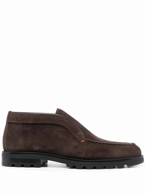 calf-suede almond-toe loafers Loafers High Platform