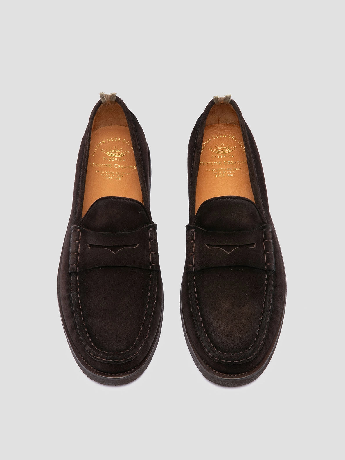 BALFRON FLEXI 001 - Brown Suede Penny Loafers Neiman Marcus Loafers