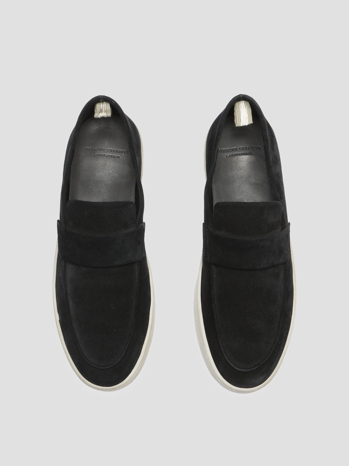 HERBIE 001 - Black Suede Penny Loafers Louboutin Spike Loafers