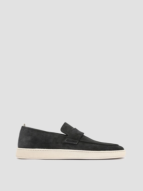 Trousers For Loafers HERBIE 001 - Black Suede Penny Loafers