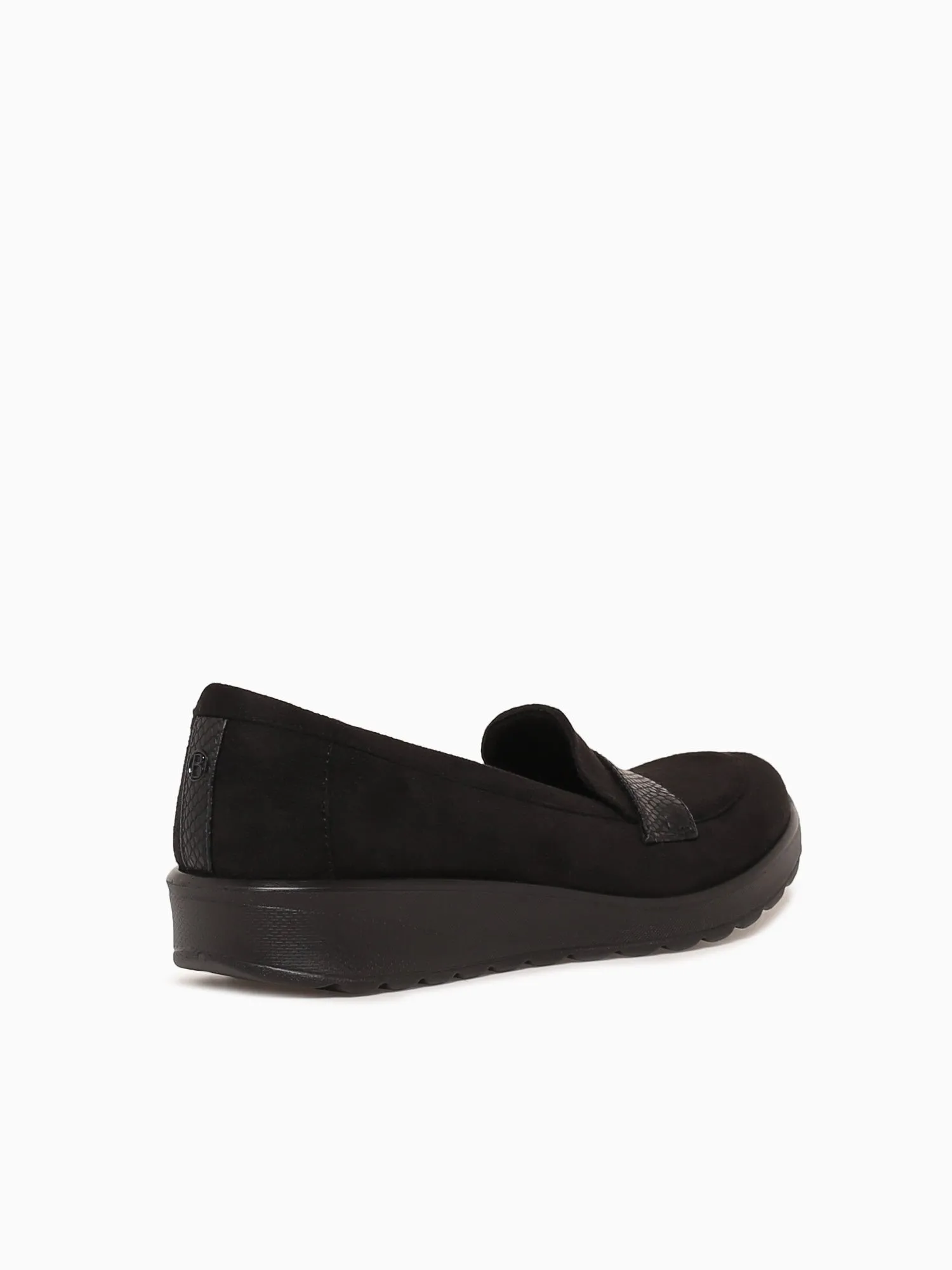 Gamma 2 Black Fabric Loafers Uk