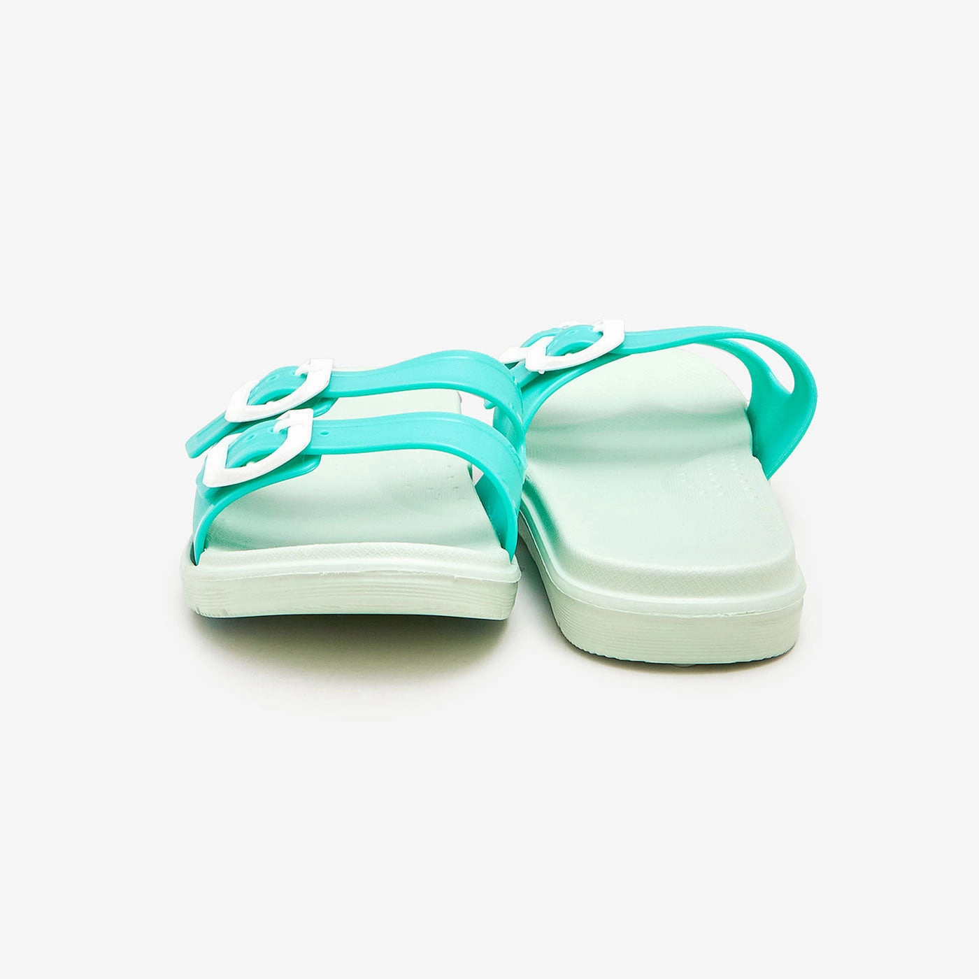 Strappy Buckled Slippers Cashmere Slippers