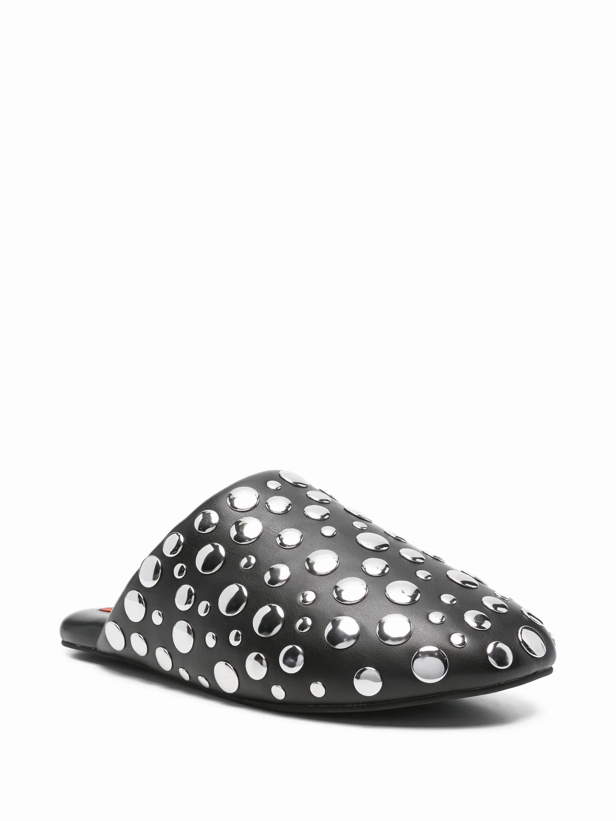 Tank Slippers stud-embellished slippers