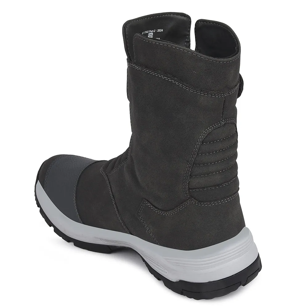 Healers Dark Grey Sports Trekking & Hiking Boot For Men PENGONGG-E By Liberty Hiking Shoes 11.5