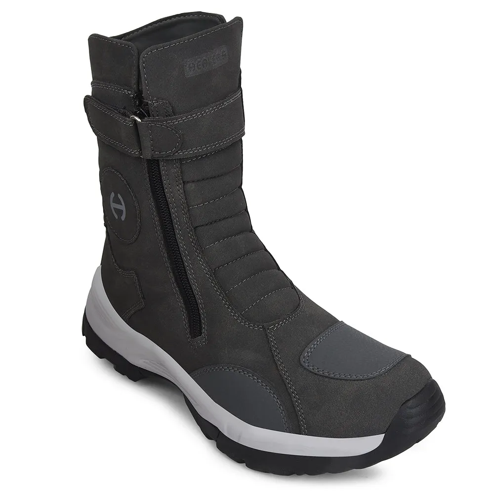 Healers Dark Grey Sports Trekking & Hiking Boot For Men PENGONGG-E By Liberty Rock Climbing Shoes Help You To Balance