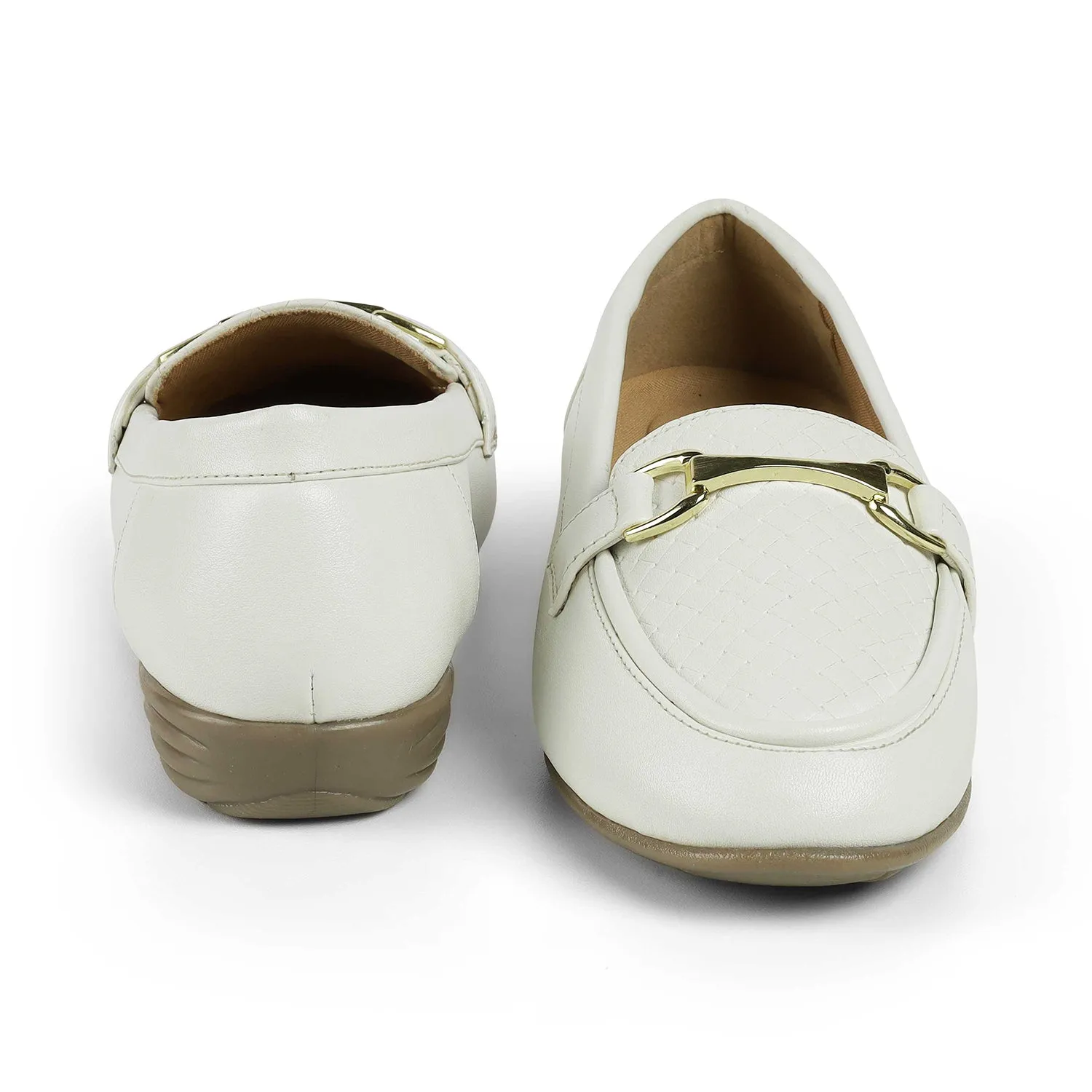 Slip Loafers Tresmode Mor White Women's Casual Loafers
