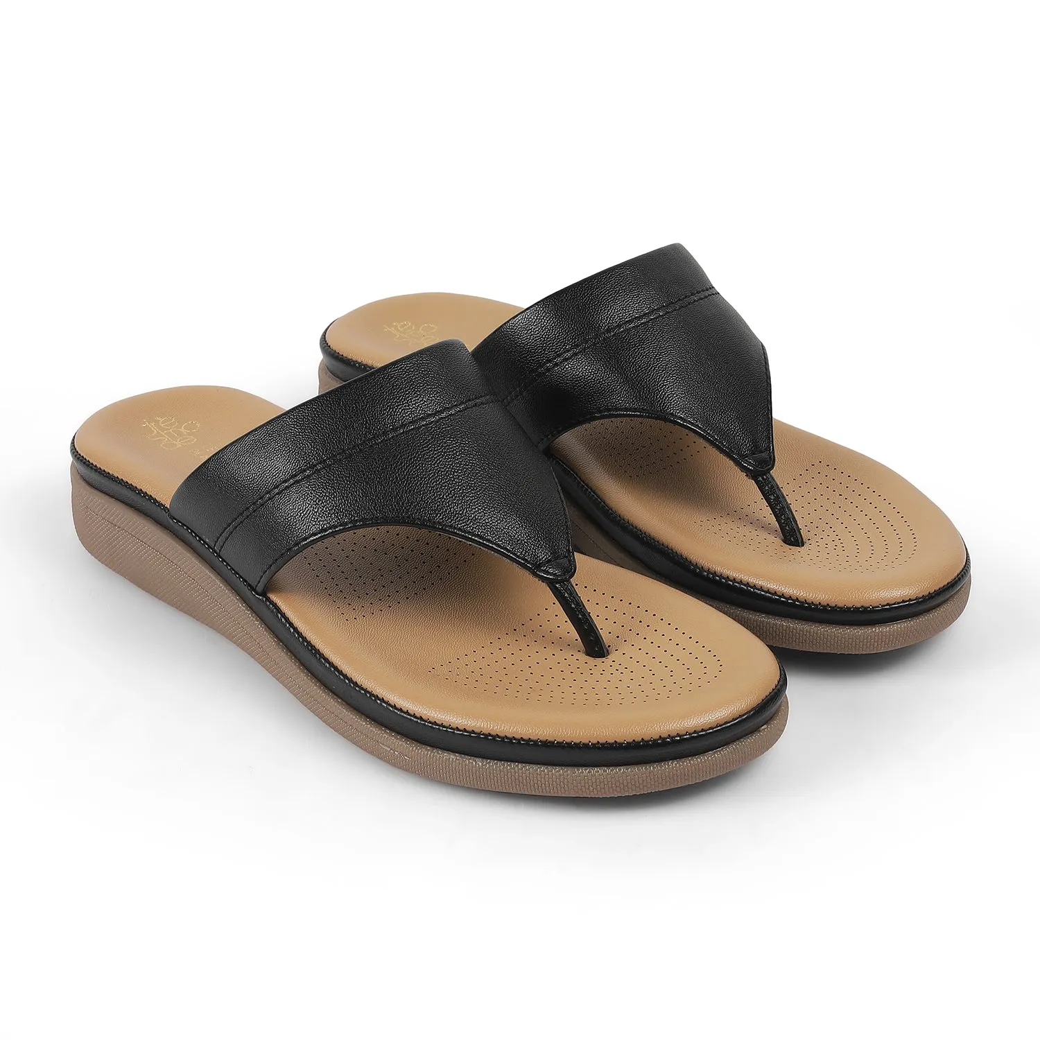 Tresmode Softy Black Women's Casual Platform Flats Flat Fancy Shoes