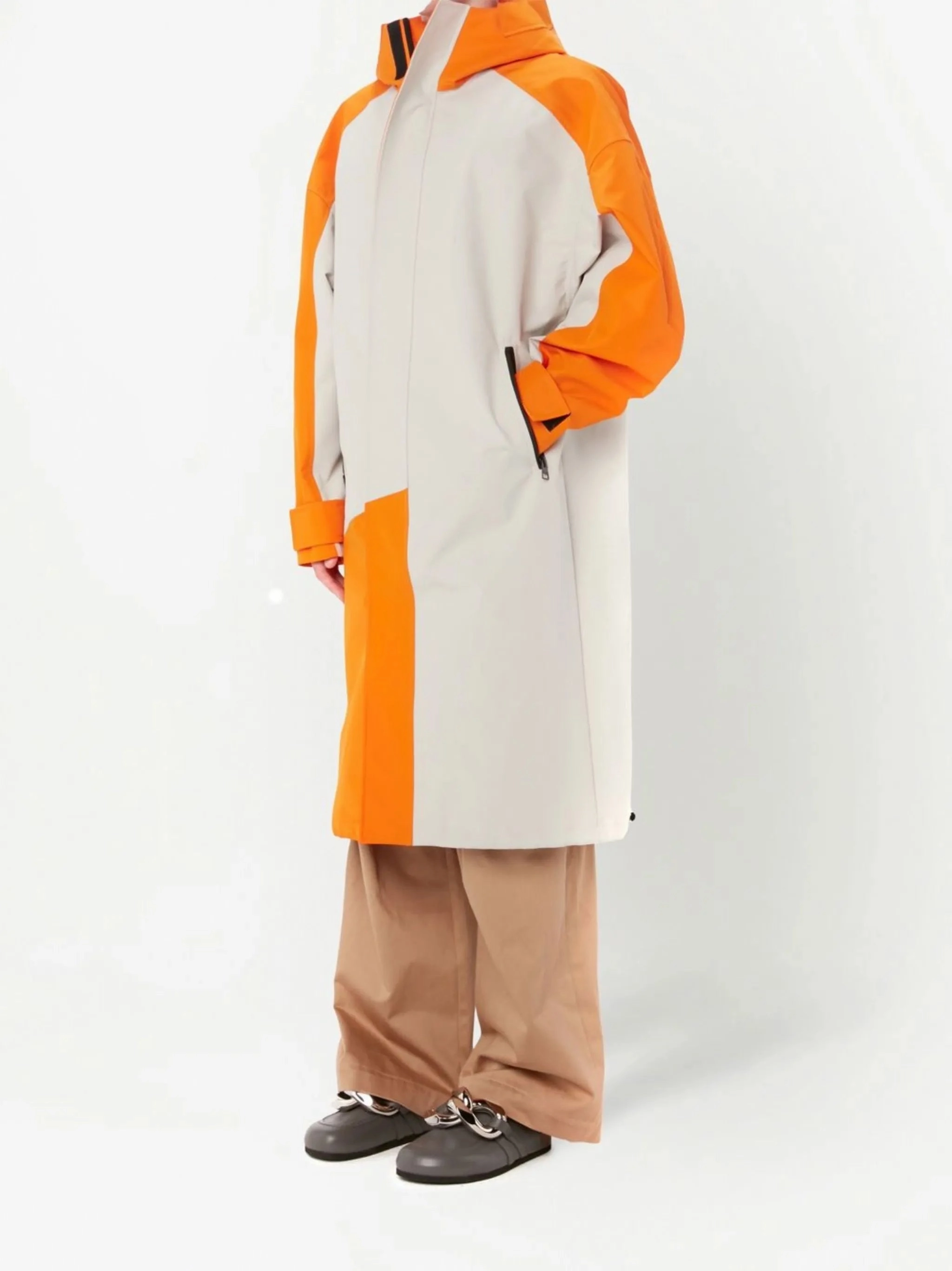 Loafers Black And White chain-detail leather loafers