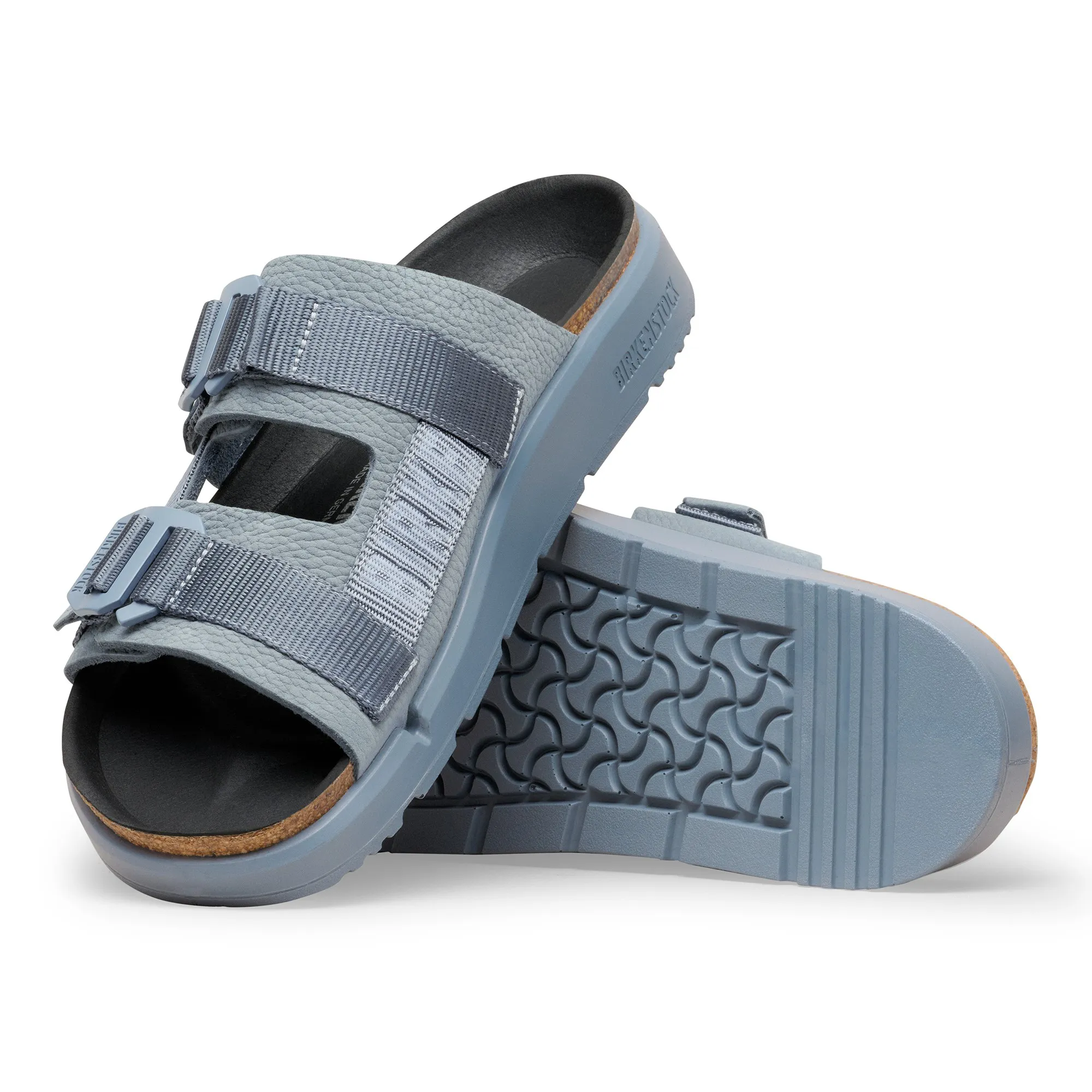 Shinjuku 2 Strap Natural Leather/Textile Basalt Gray Sandals Florida
