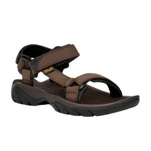 Sandals Black White Teva Men's Terra Fi 5 Universal Leather Turkish Coffee