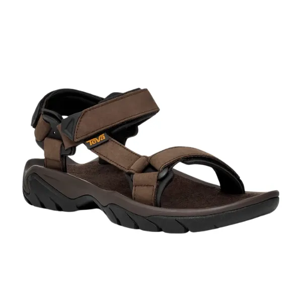 Teva Men's Terra Fi 5 Universal Leather Turkish Coffee Sandals Of The 90s