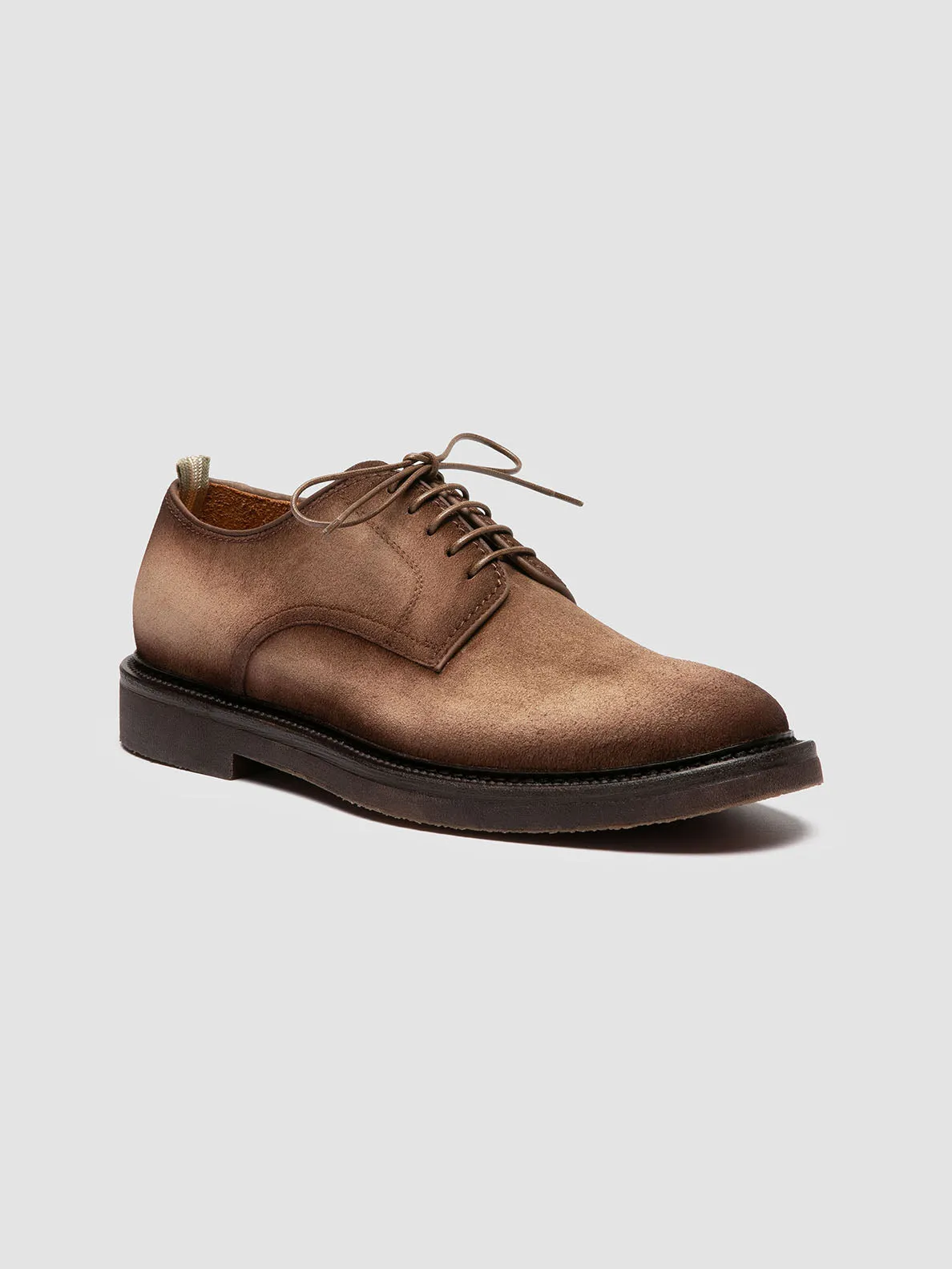 Best Platform Oxfords HOPKINS FLEXI 208 - Brown Suede Oxford Shoes