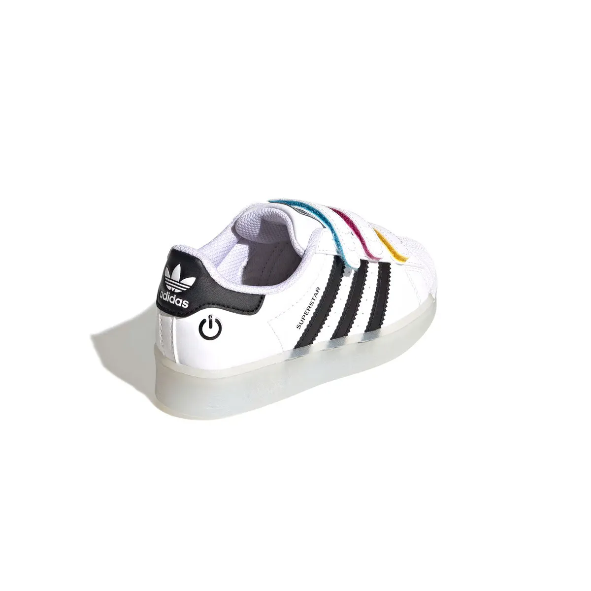 Kids Superstar 360 LED 'Cloud White Core Black' Adidas Torsion Shoes