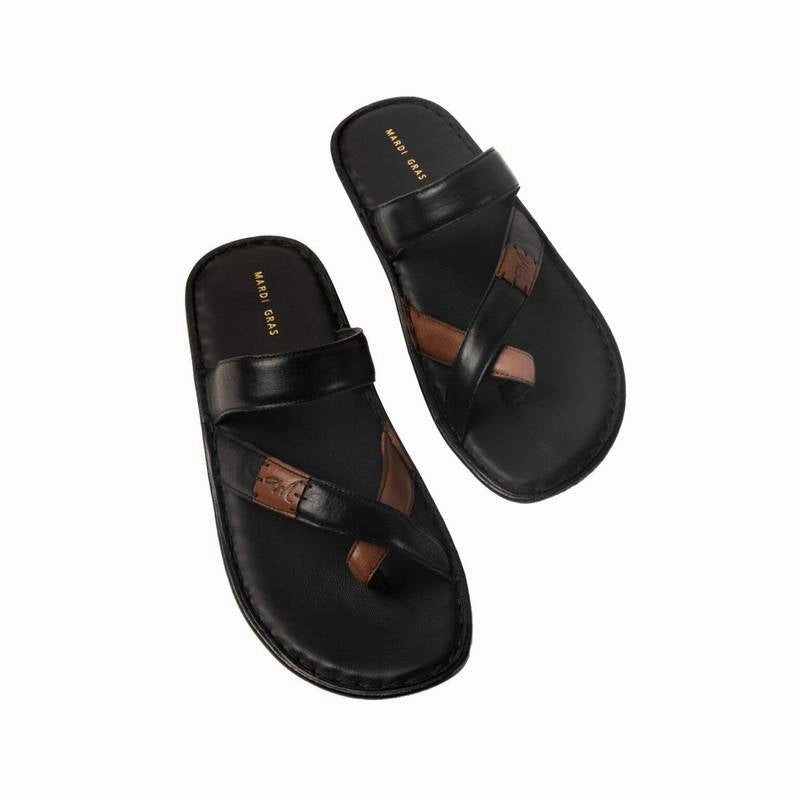 Brooks Thumb Leather Slippers Sliders Walmart