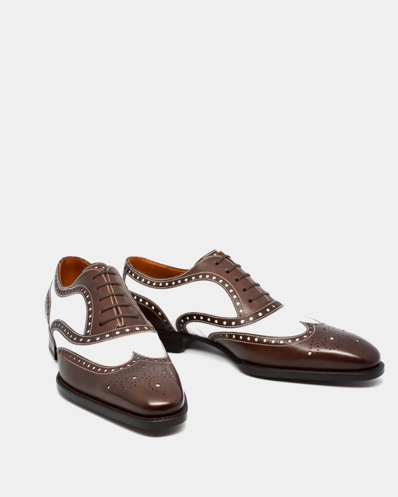 Spectator Oxford Shoe in Brown and White Difference Between Oxford And Derby Shoes