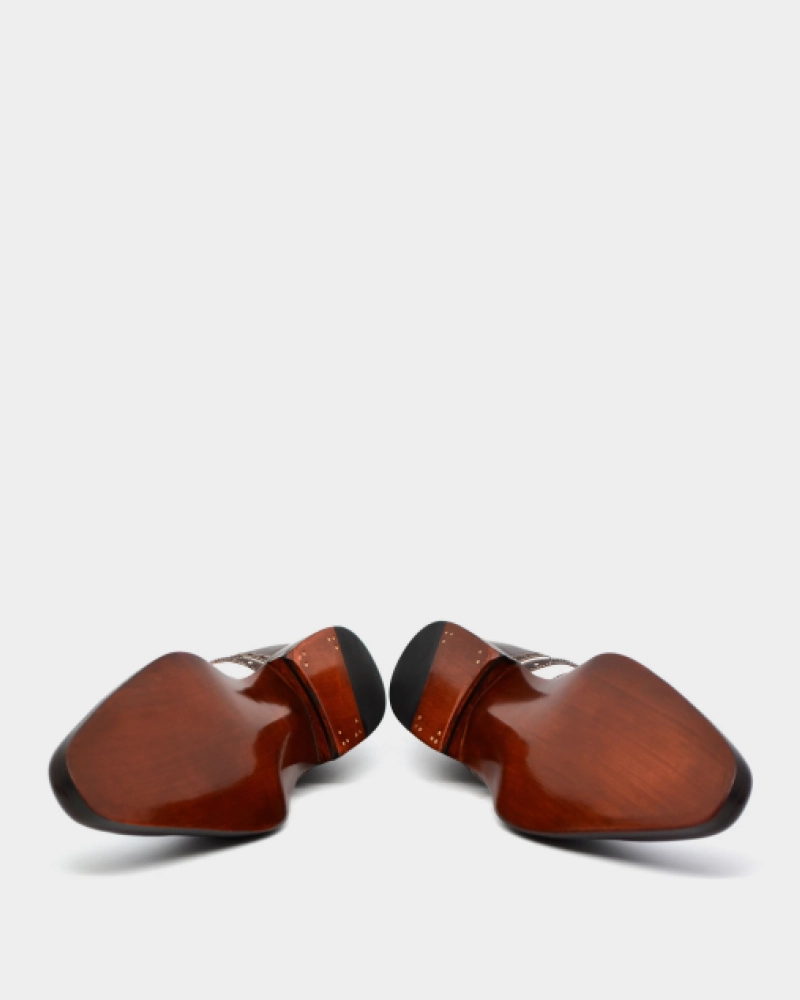 Spectator Oxford Shoe in Brown and White Helsinki Cap Toe Oxfords