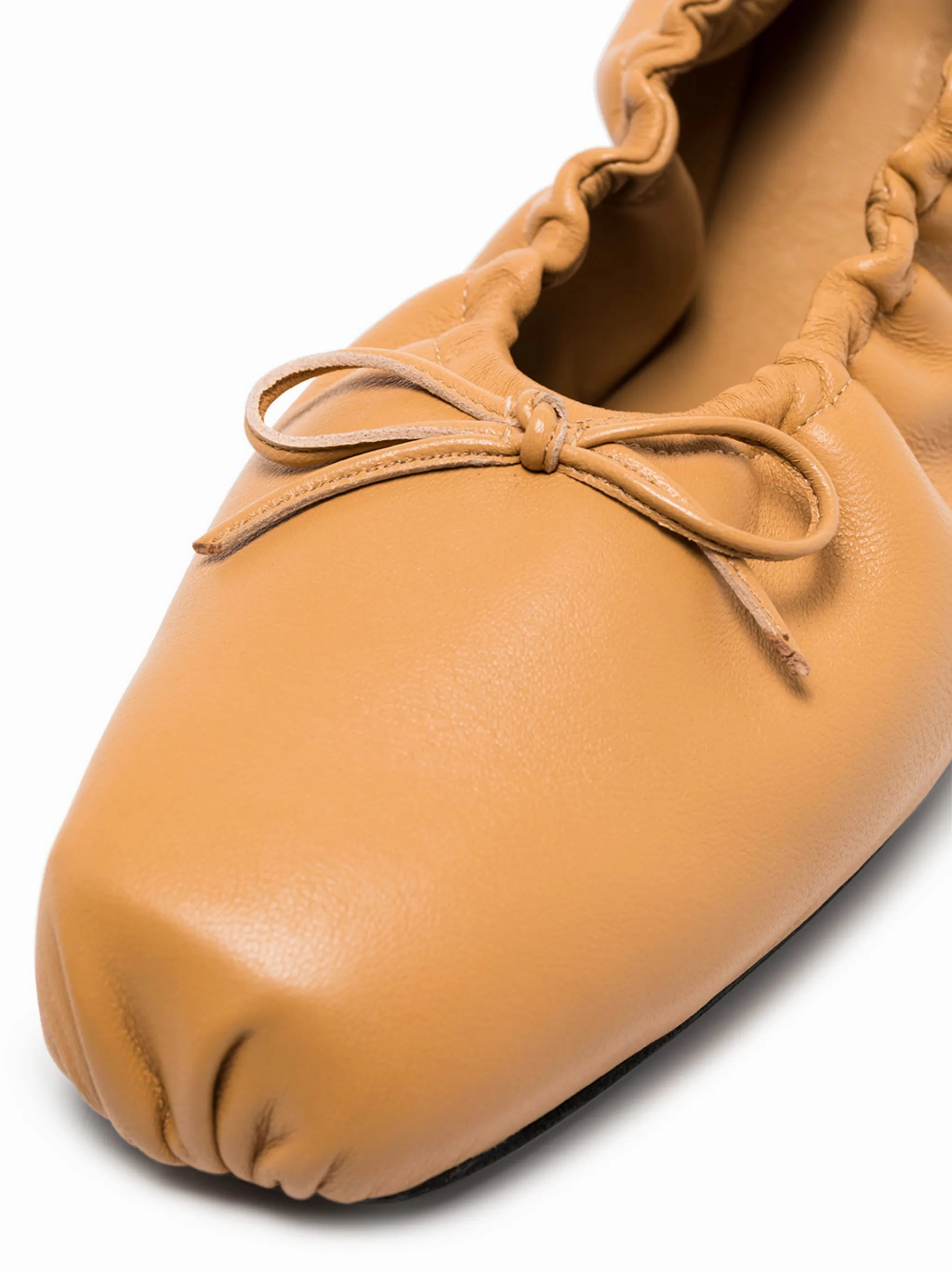 Silver Flat Prom Shoes Ashland ruched ballerina shoes