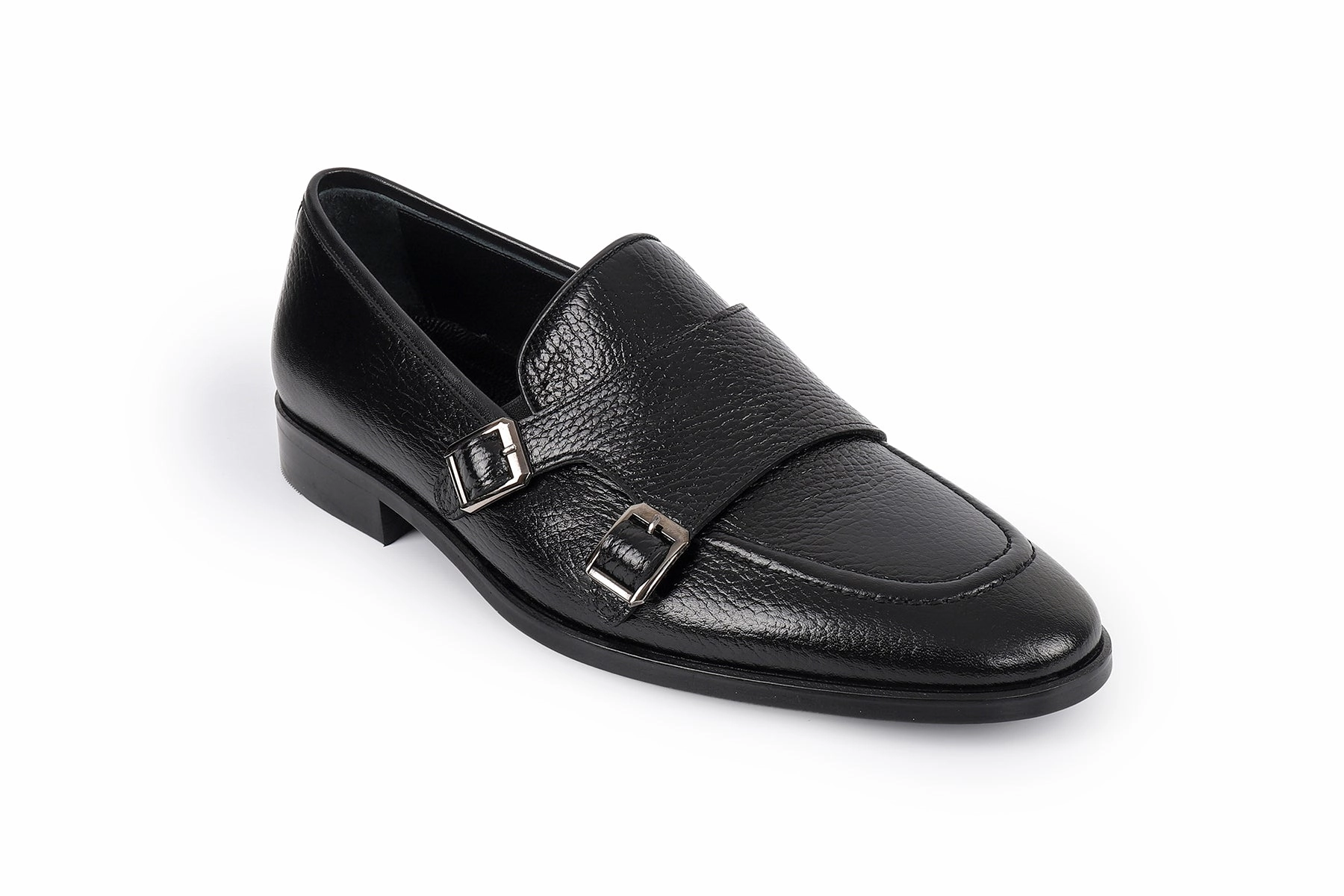Ledonia Double Monk Loafers Loafers Round Toe