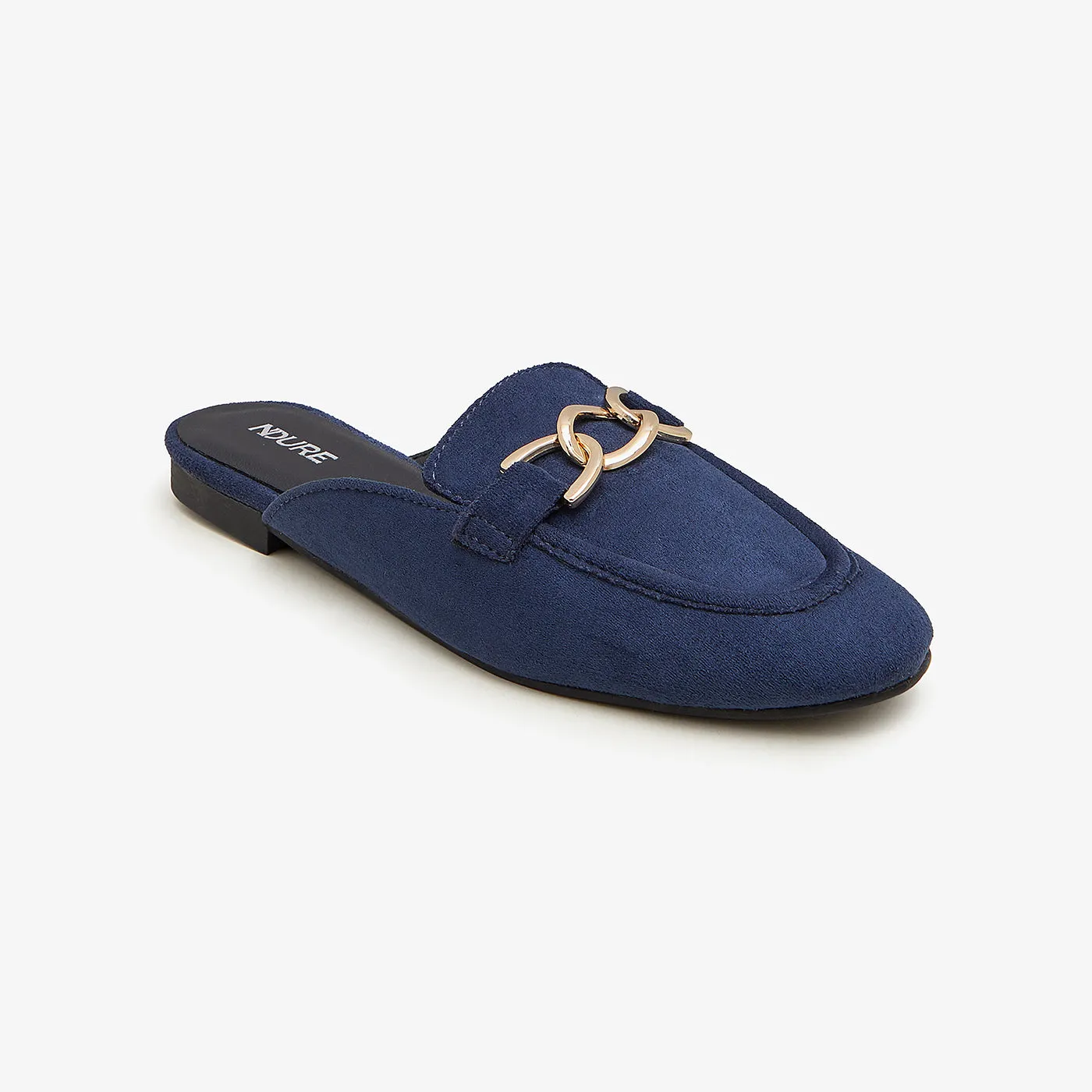Suede Mules for Women Lake Flat Pedal Shoe