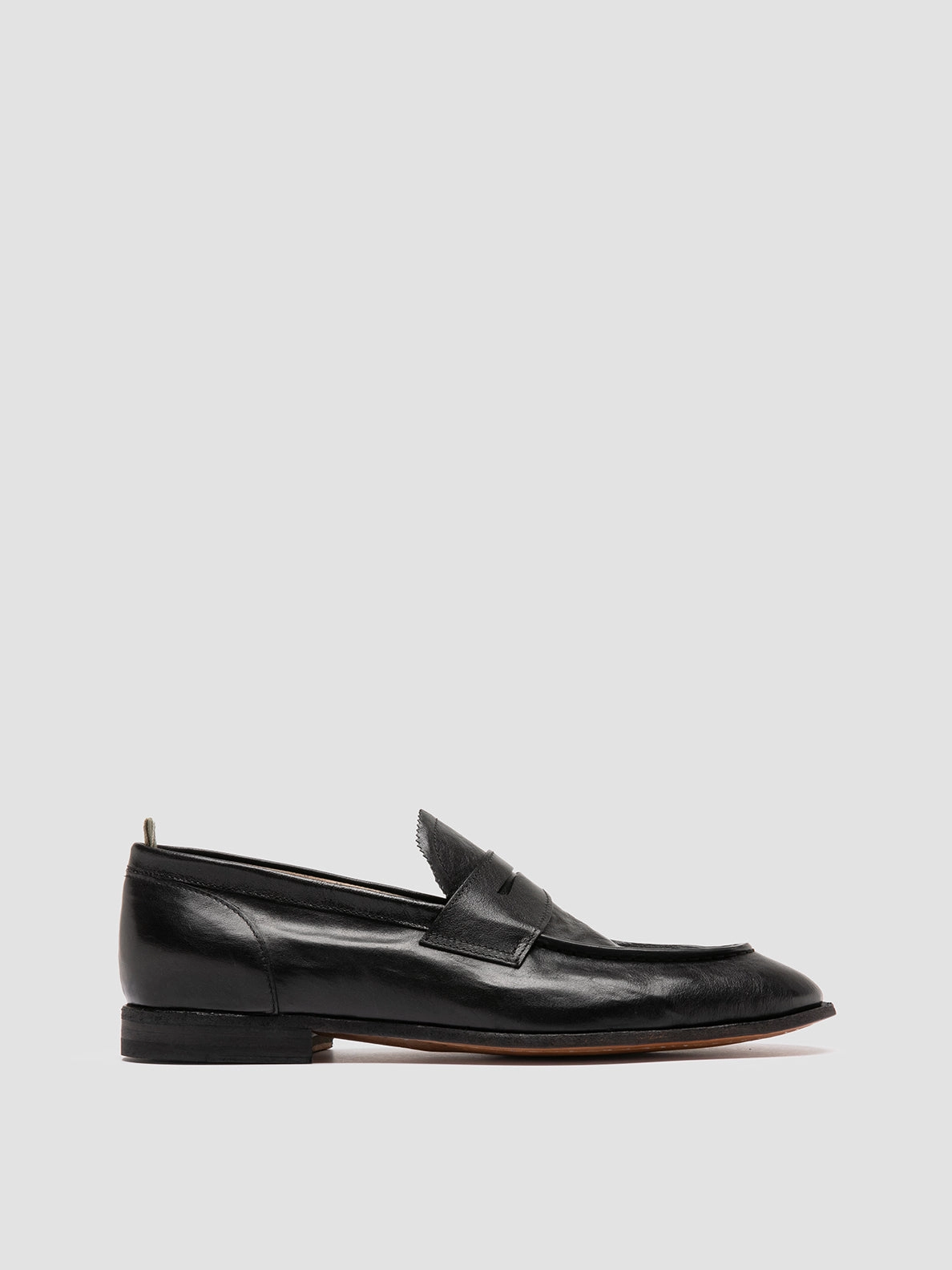 Gucci Loafers Velvet SOLITUDE 001 - Black Leather Penny Loafers