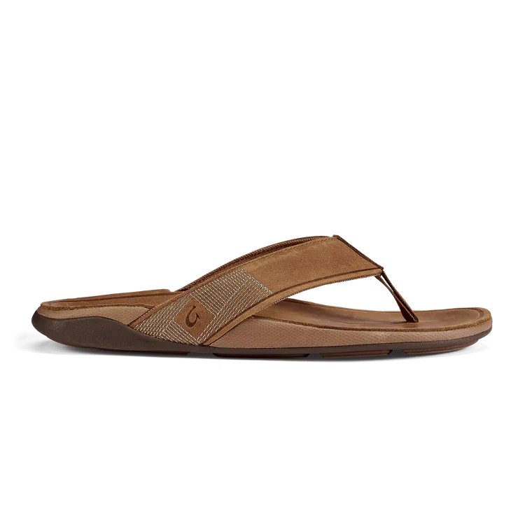 Kolhapuri Sandals Olukai Men's Tuahine Toffee