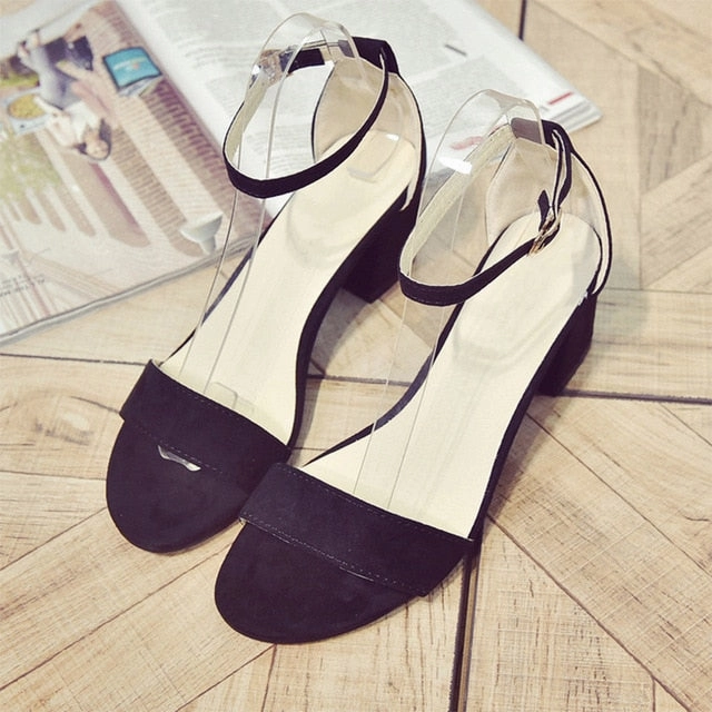 Pump Sandals Summer Women Shoes Gladiator Buckle Strap Cover