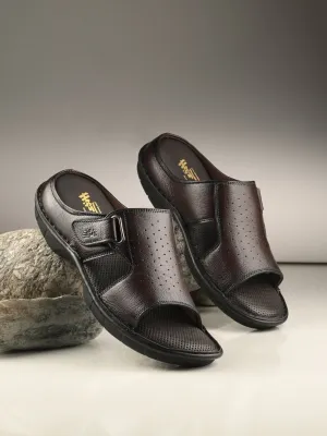 Runner Sandals Declan Leather Velcro Cushion Slippers