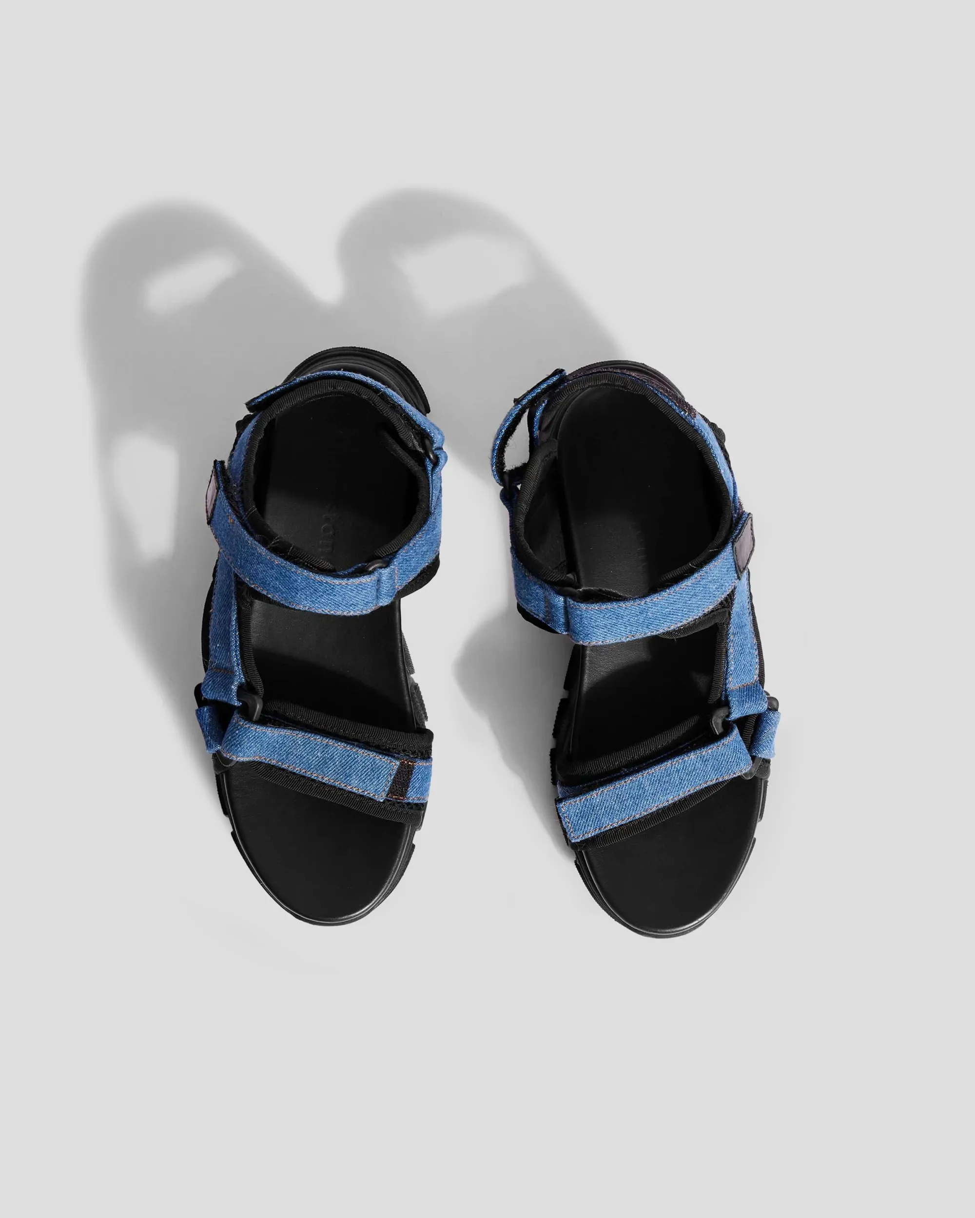 Travis Sandals in Denim Sandals Heel