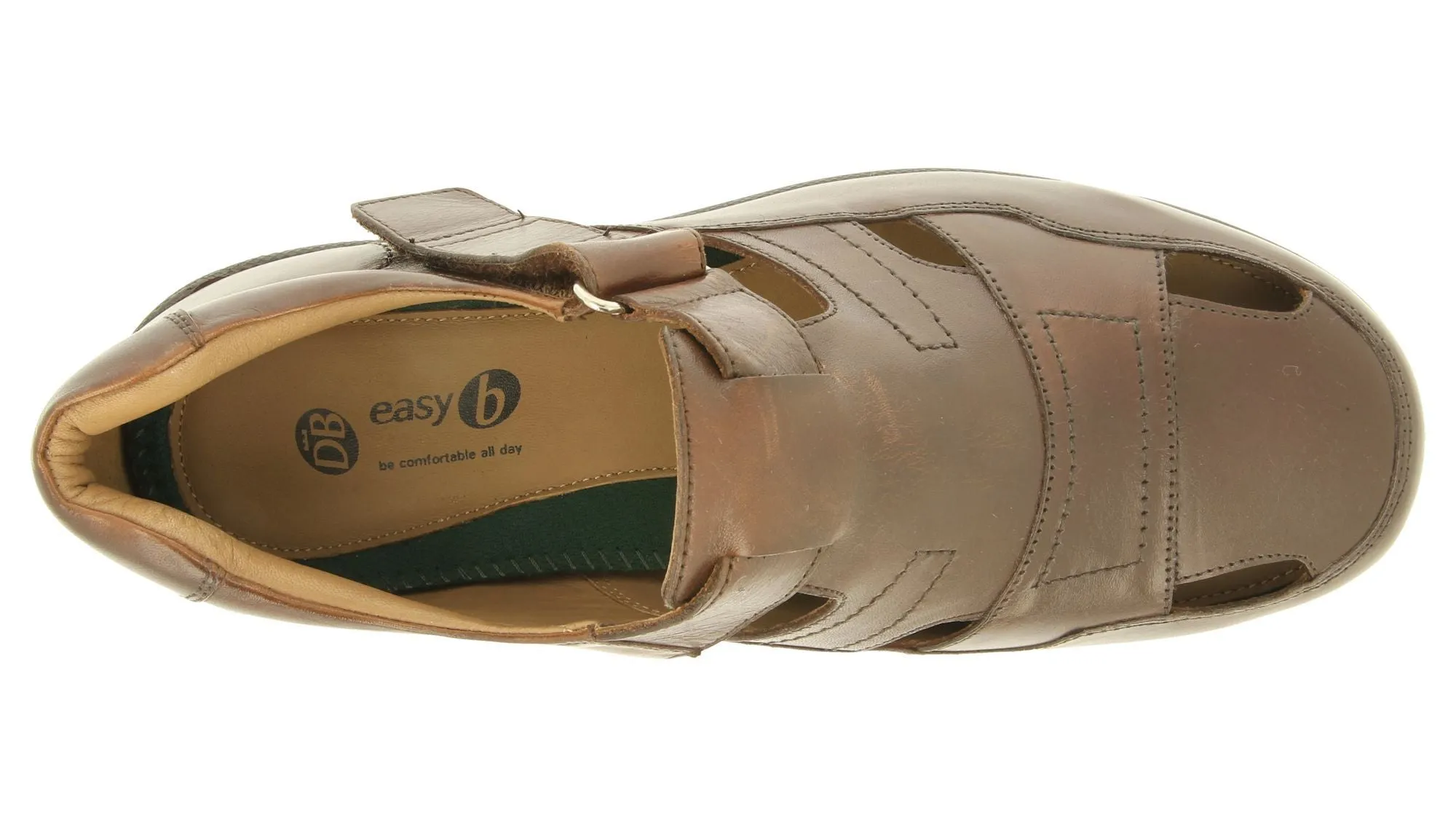 Fuzzy Croc Sandals Men's Wide Fit DB Barney Sandals