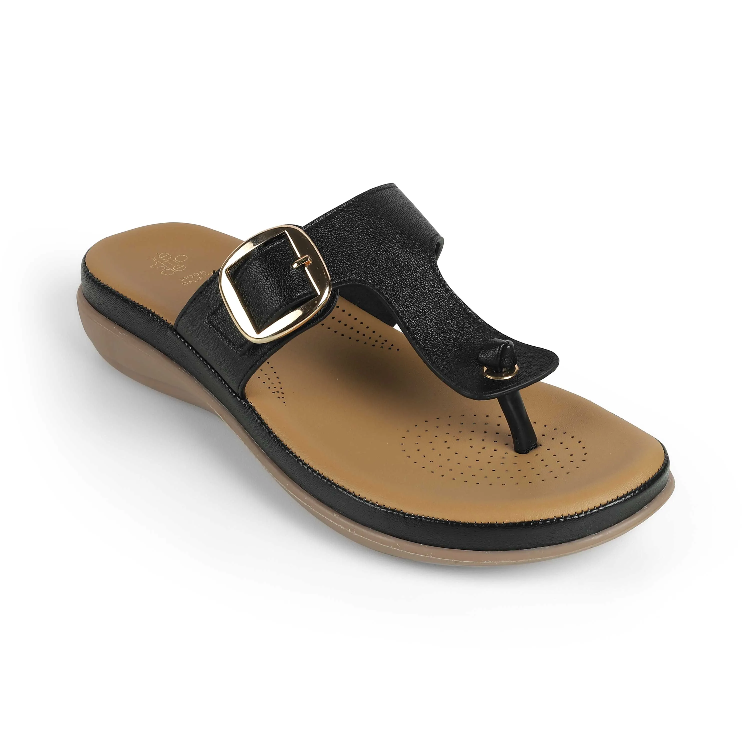 Flat Chunky Shoes Tresmode Esop Black Women's Casual Platform Flats