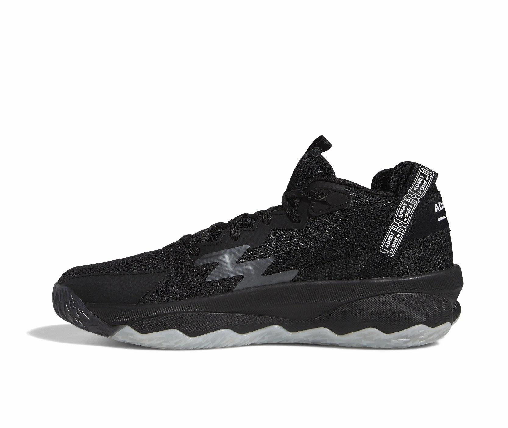 Hard Rubber Outsole Basketball Shoes Adidas Dame 8 Basketball Shoes Black