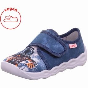 Superfit Blue/Multicoloured Bubble Slippers With Cold Lining Slippers Girls