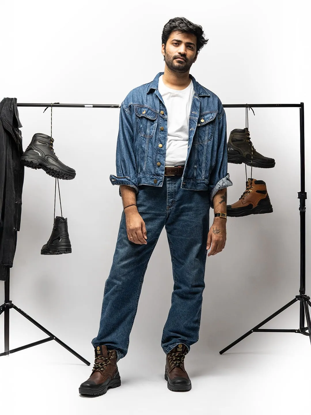 Bacca Bucci PROTECTOR Leather Motorcycle Boots for Men Acid Folic Boots