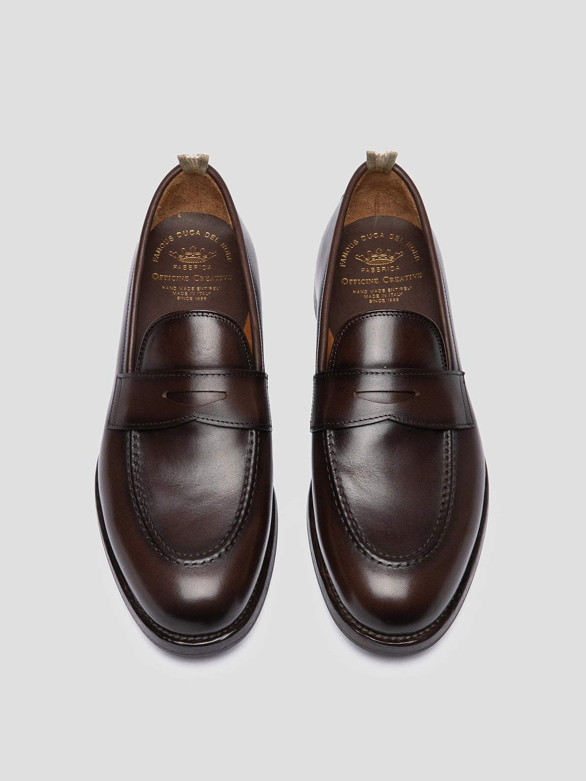 Intentionally Blank Loafers IVIES 001 - Brown Leather Penny Loafers