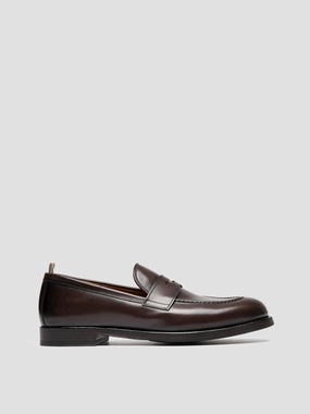 IVIES 001 - Brown Leather Penny Loafers Ivy Loafers