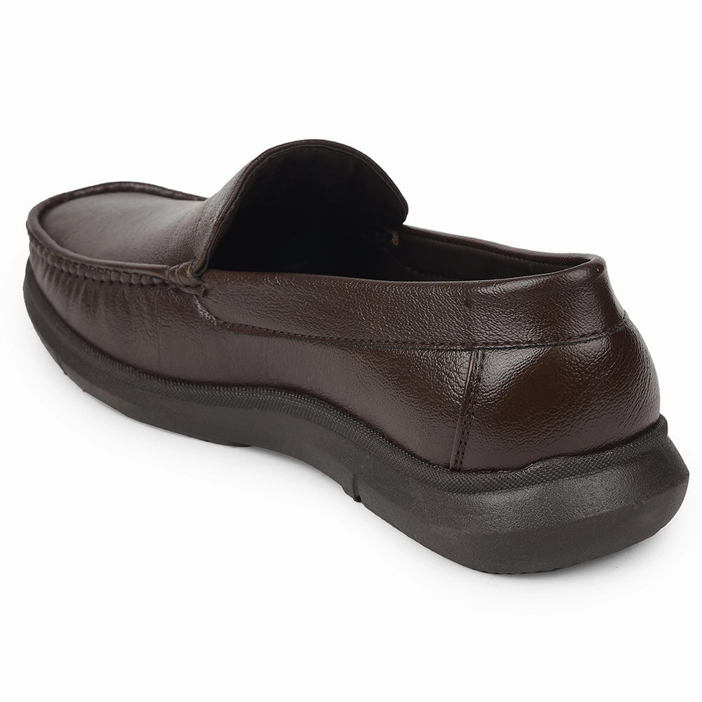 Healers Brown Formal Loafers For Men VSL-3 By Liberty Best Socks For Penny Loafers