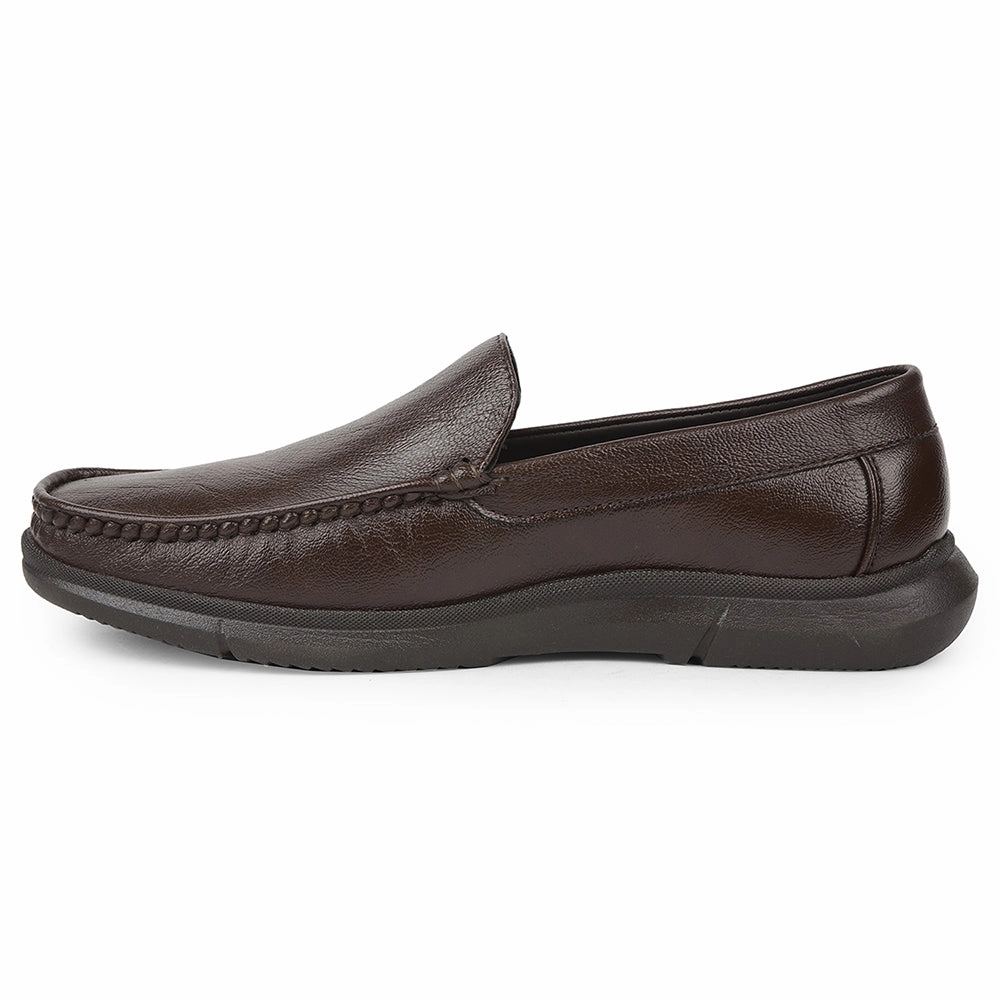 Penny Loafers Coin Healers Brown Formal Loafers For Men VSL-3 By Liberty
