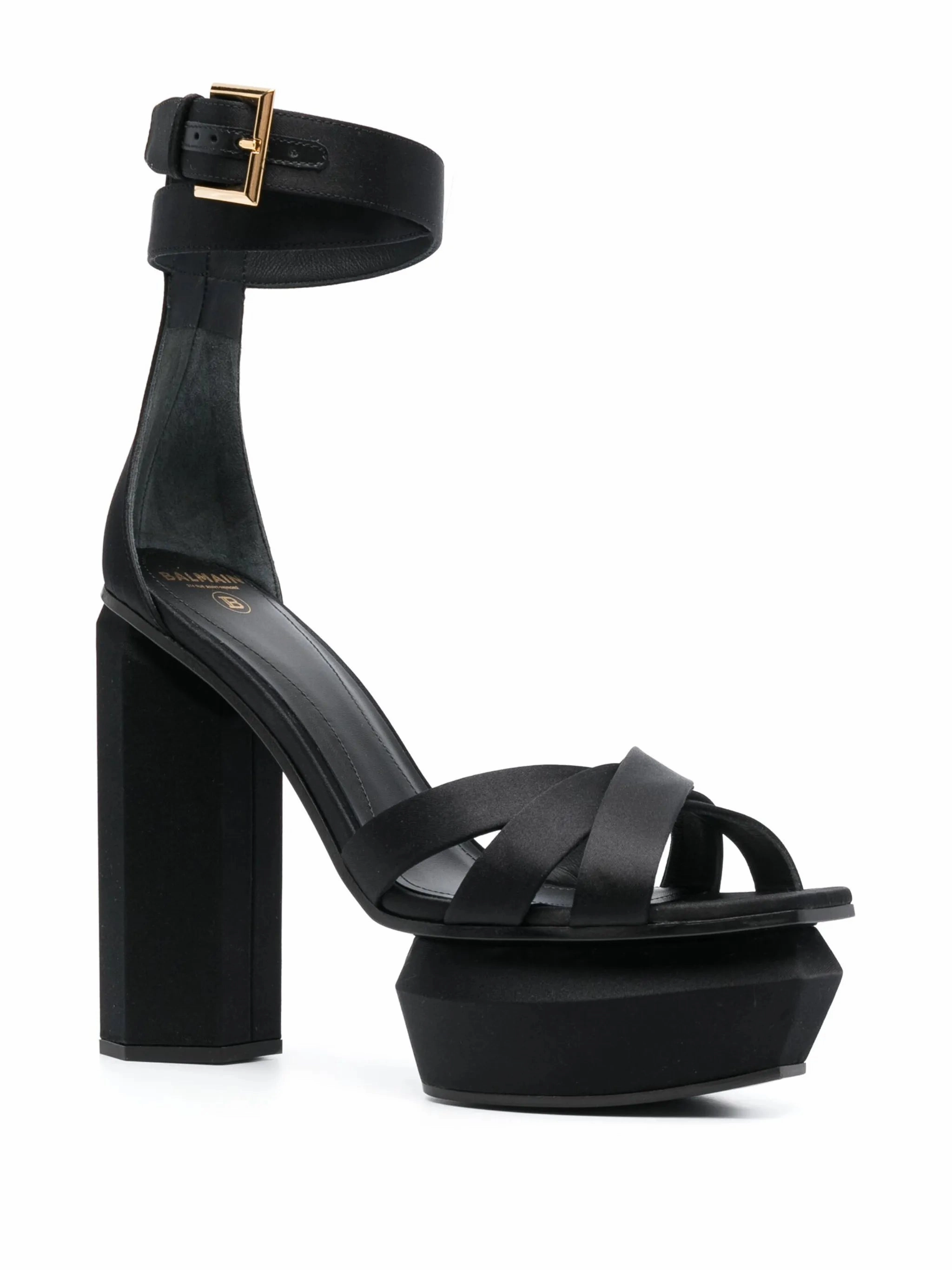 Ava 130mm satin platform sandals Sandals Resprt