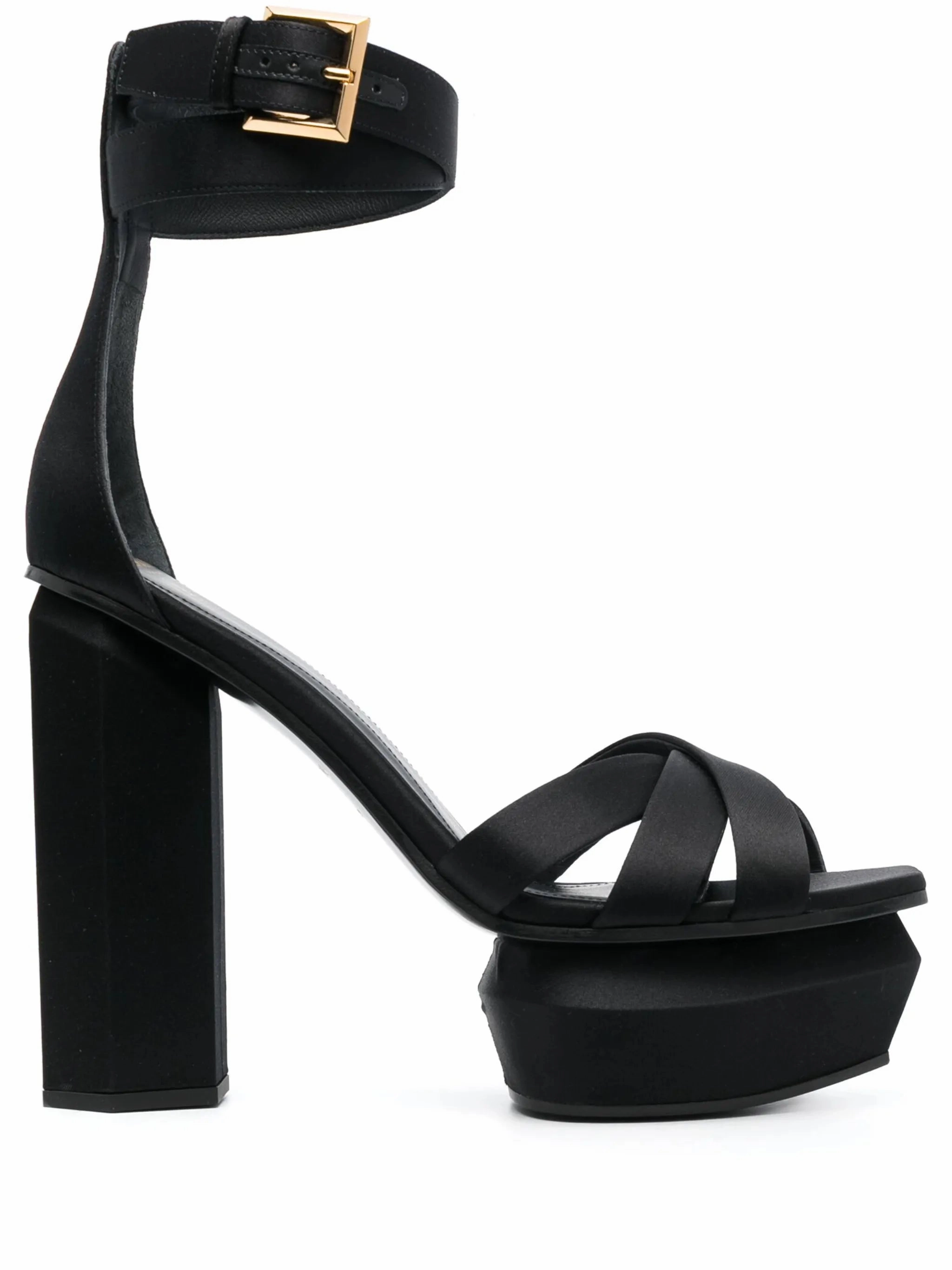 Chypre Sandals Ava 130mm satin platform sandals