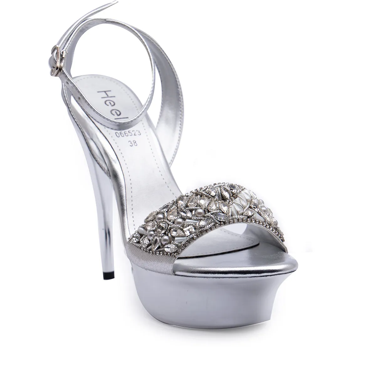 Aldi Sandals Silver Bridal Sandal 066523