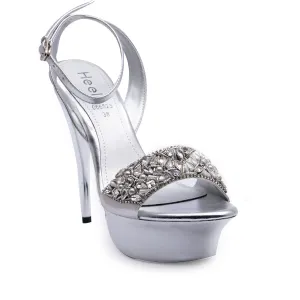 Sandals Made In The Usa Silver Bridal Sandal 066523