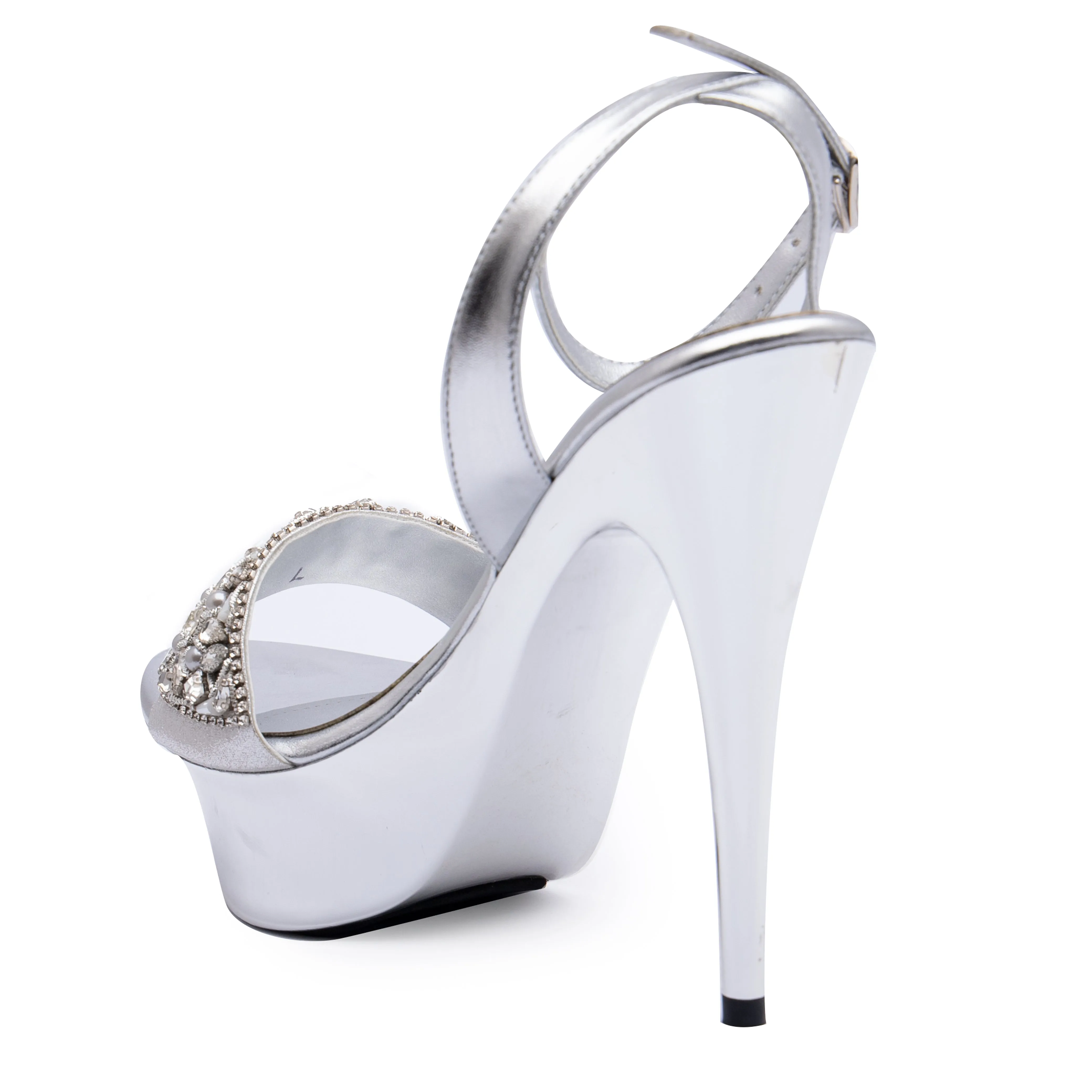 Wooden Japanese Sandals Silver Bridal Sandal 066523
