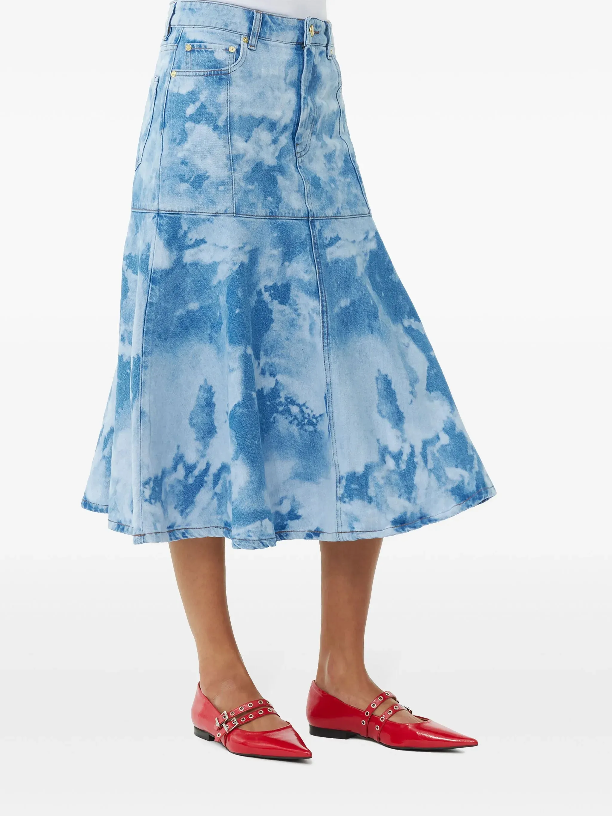 buckled pointed-toe ballerina shoes 2fo Roost Flat Syn Shoe