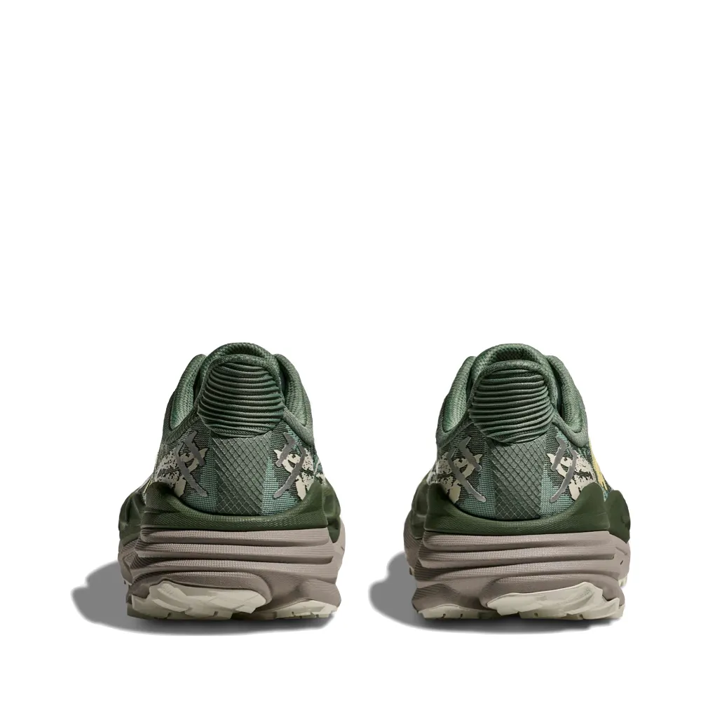 Better Than Shoes Hoka Men's Stinson 7 Sneaker in Fern/Cement Grey