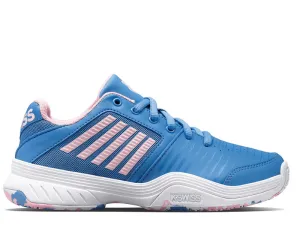 K-Swiss Court Express Omni Kids Tennis Shoe (Silver Lake Blue/White/Pink) Tennis Shoes For Clay Courts