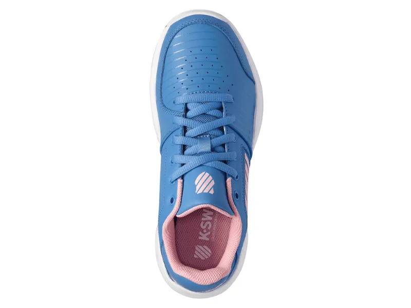 Best Tennis Shoes For Underpronation K-Swiss Court Express Omni Kids Tennis Shoe (Silver Lake Blue/White/Pink)