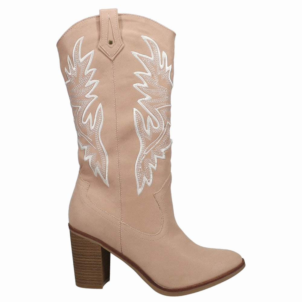 Taley Embroidered Round Toe Cowboy Boots Muk Boots
