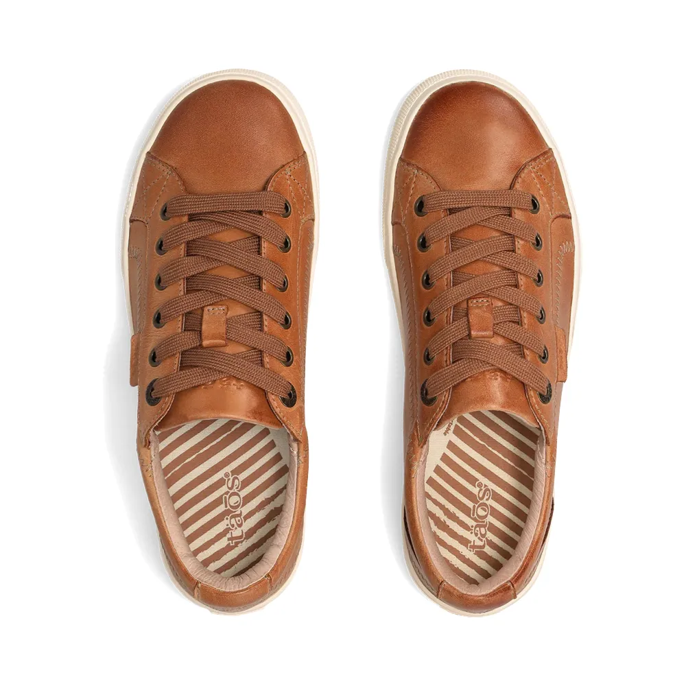 Bobby Sneakers Taos Women's Plim Soul Lux Leather Sneaker in Caramel