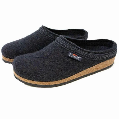 Freedom Slides STEGMANN ORIGINAL 108 WOOL CLOG - GRAPHITE - MEN'S