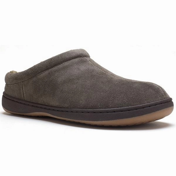 Hello Slippers Marshalls Tempur-Pedic Arlow Slipper Charcoal Suede (Men's)